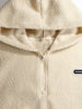 Men's Fleece Half Rits Hoodie | Warm casual pullover with hood