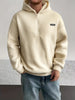 Men's Fleece Half Rits Hoodie | Warm casual pullover with hood