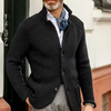 Men's knitted cardigan with button closure | Slim-Fit Casual vest with a raised collar