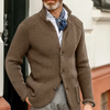 Men's knitted cardigan with button closure | Slim-Fit Casual vest with a raised collar