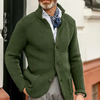 Men's knitted cardigan with button closure | Slim-Fit Casual vest with a raised collar