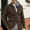 Men's knitted cardigan with button closure | Slim-Fit Casual vest with a raised collar