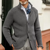 Men's knitted cardigan with button closure | Slim-Fit Casual vest with a raised collar