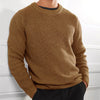 Men's ribbed knitted sweater | Round neck, long sleeves, casual fit