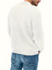 Men's gross knitted gray sweater | Comfortable ribbed round neck pullover