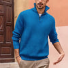 Men's Half-Zip knitted sweater | Upright collar, long sleeves, casual fit