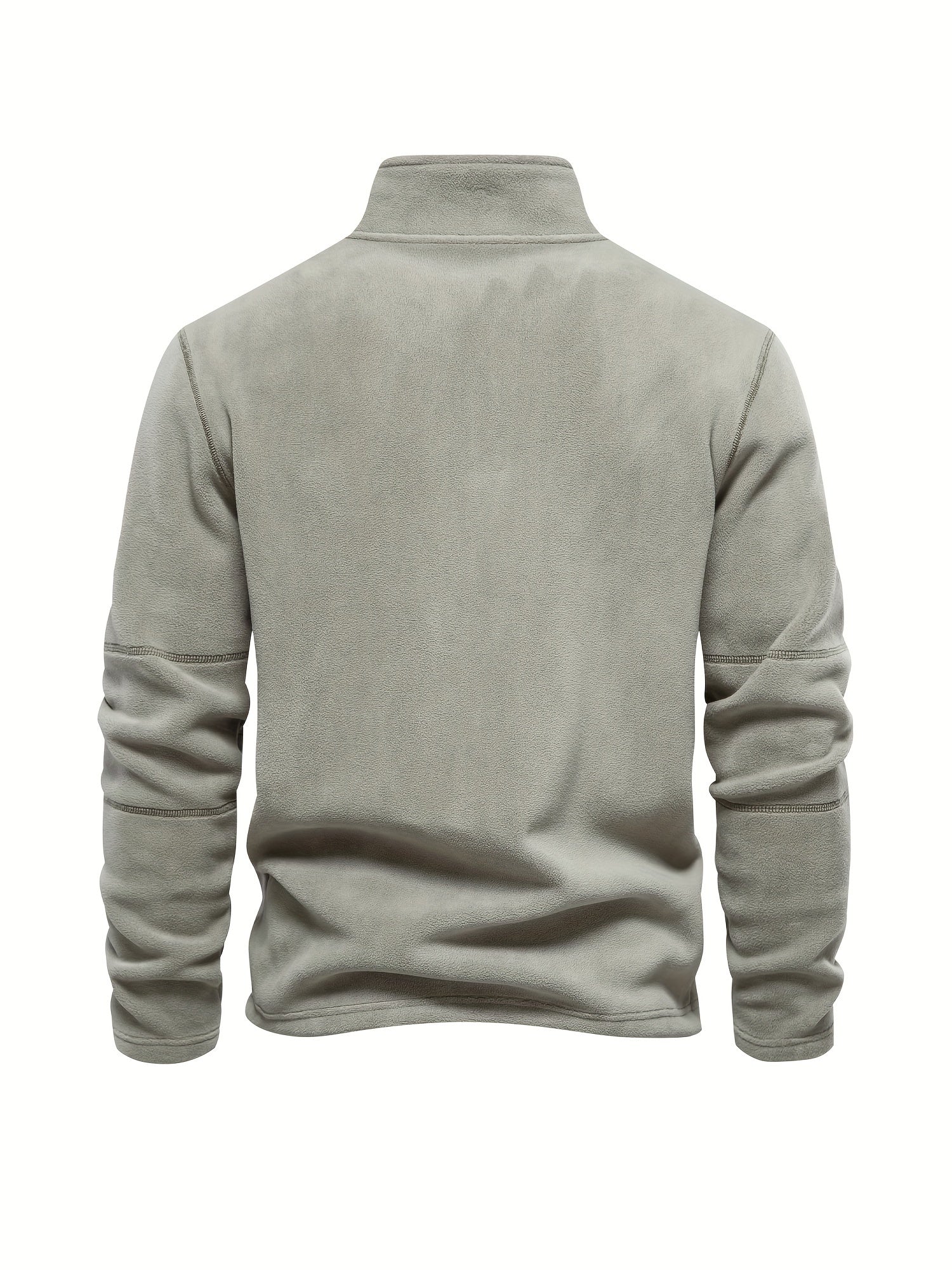 Men Half Rits Fleece Pullover | Warm long sleeves casual sweater