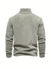 Men Half Rits Fleece Pullover | Warm long sleeves casual sweater