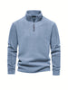 Men Half Rits Fleece Pullover | Warm long sleeves casual sweater
