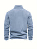 Men Half Rits Fleece Pullover | Warm long sleeves casual sweater