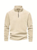 Men Half Rits Fleece Pullover | Warm long sleeves casual sweater