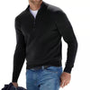 Men's half -zipper knitted sweater | Casual long sleeves pullover for autumn and winter
