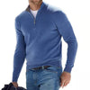 Men's half -zipper knitted sweater | Casual long sleeves pullover for autumn and winter