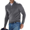 Men's half -zipper knitted sweater | Casual long sleeves pullover for autumn and winter