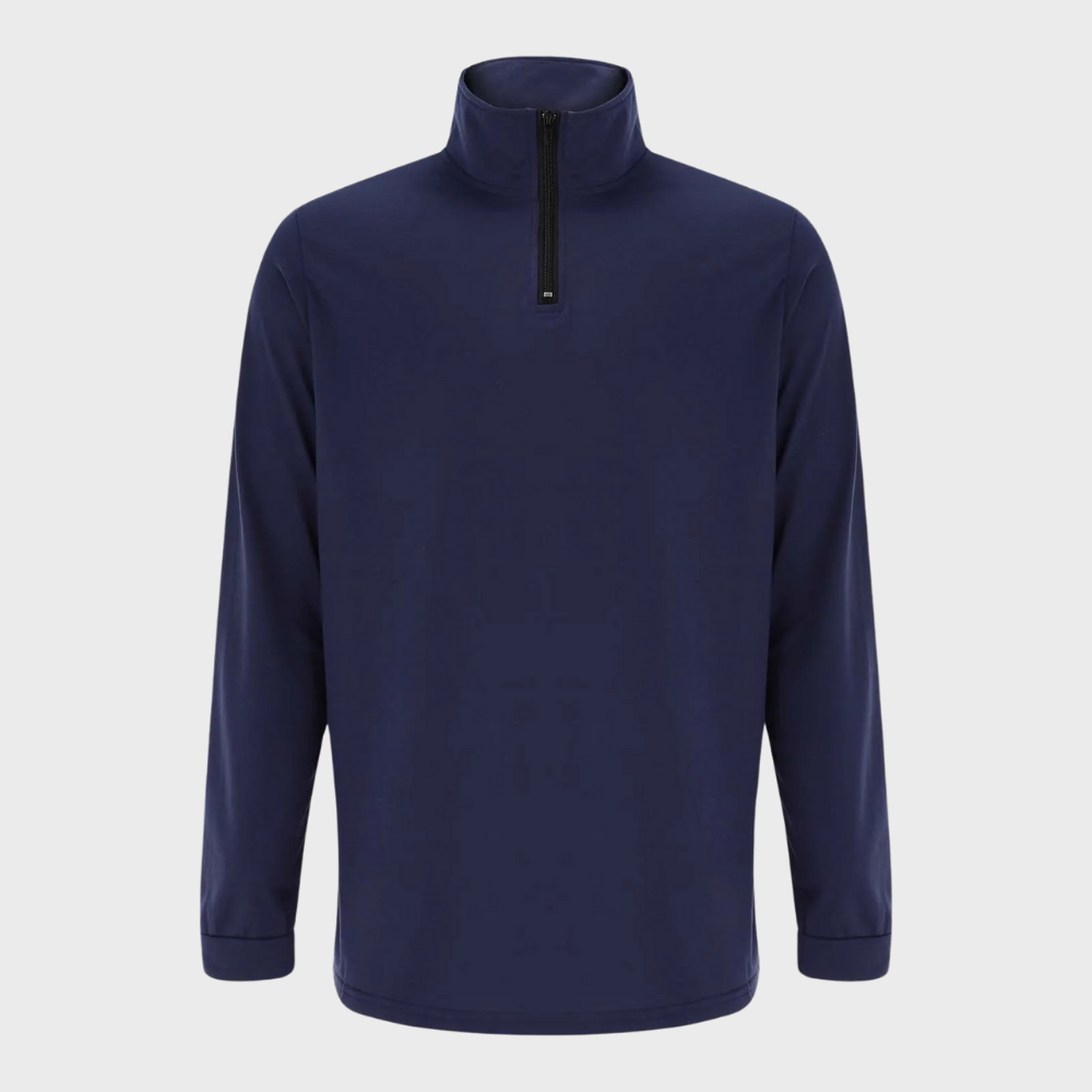 Men Half Rits Long Sleeve Pullover | Slim-Fit Casual Sweater