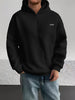 Men Sherpa Fleece Hoodie | Half Rits Casual Pullover
