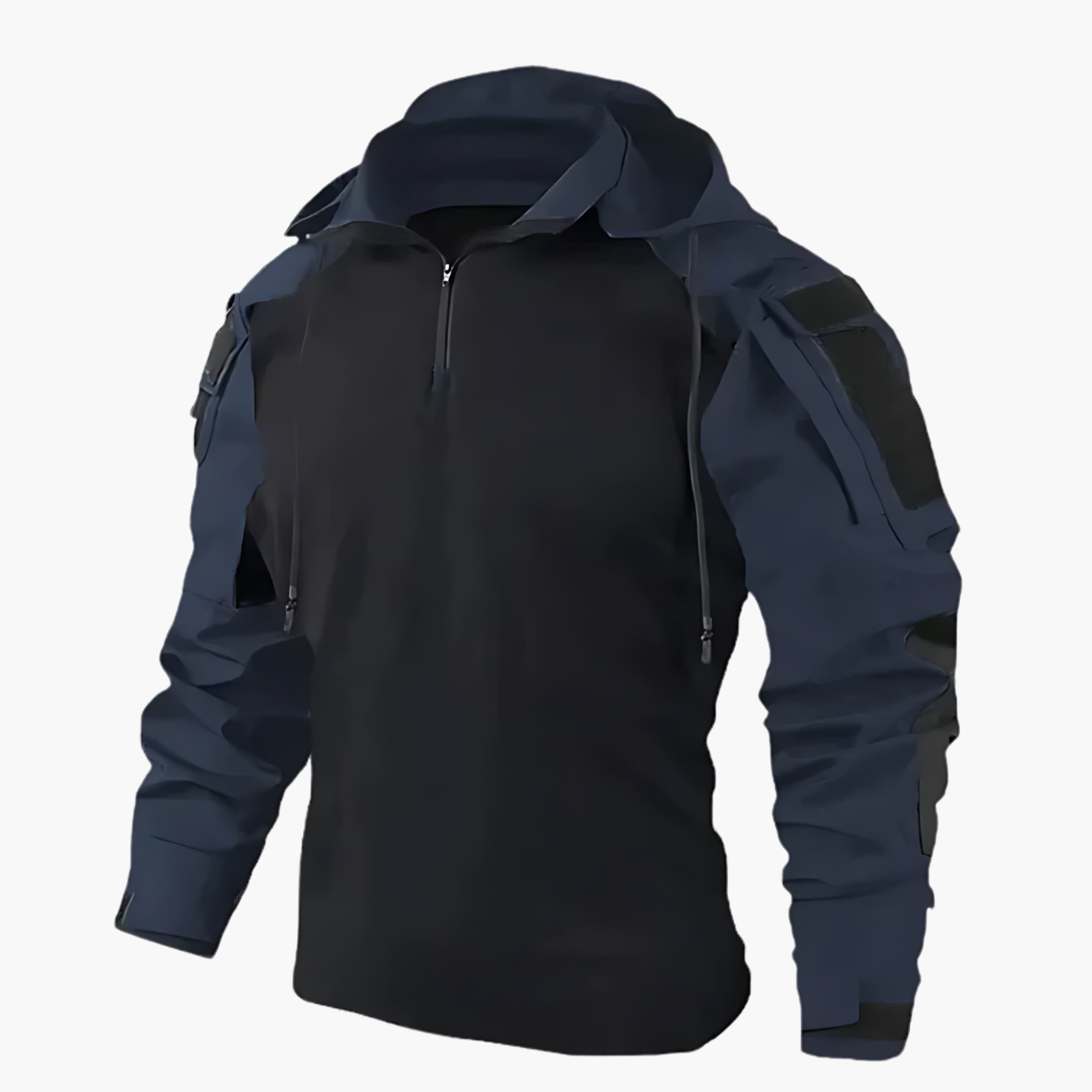 Men's Tactical Half-Zip Hoodie | Lightweight combat style hoodie with adjustable hood