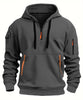 Men's Tech Hoodie | Zip pockets, half zipper, adjustable drawstring, casual sporting fit