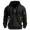Men's Tech Hoodie | Zip pockets, half zipper, adjustable drawstring, casual sporting fit