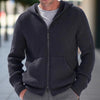 Men's full zipper knitted vest | Casual ribbed long sleeves sweater jacket