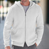 Men's full zipper knitted vest | Casual ribbed long sleeves sweater jacket