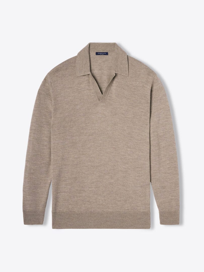 Herensweater with classic V-neck Polo | Refined casual style