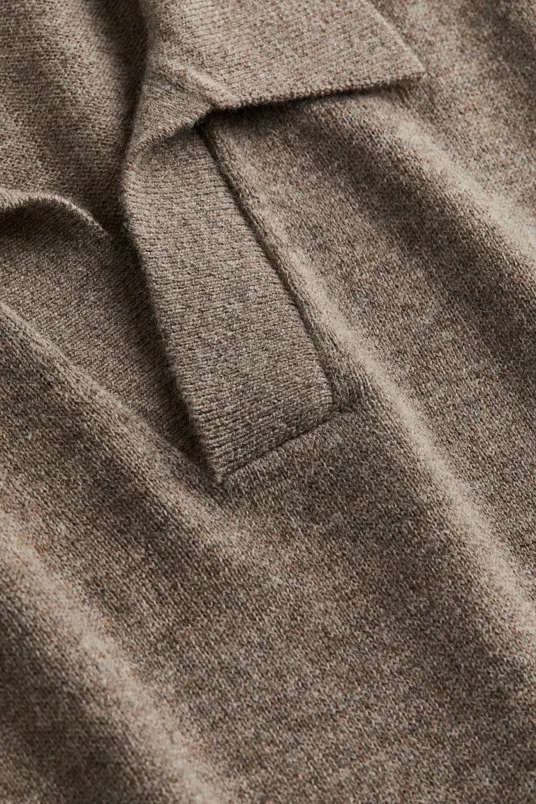 Herensweater with classic V-neck Polo | Refined casual style