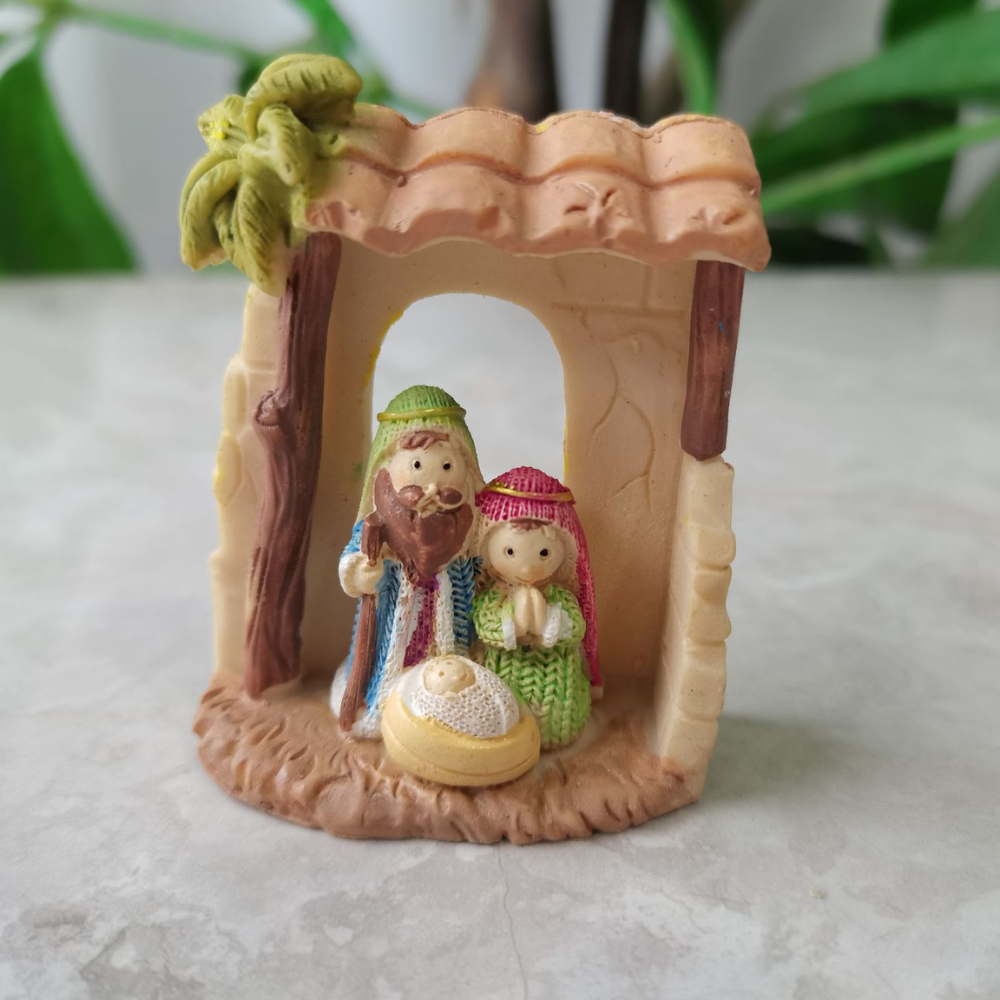 Nativity Scene Figurine Set Christmas Religious Resin Decor