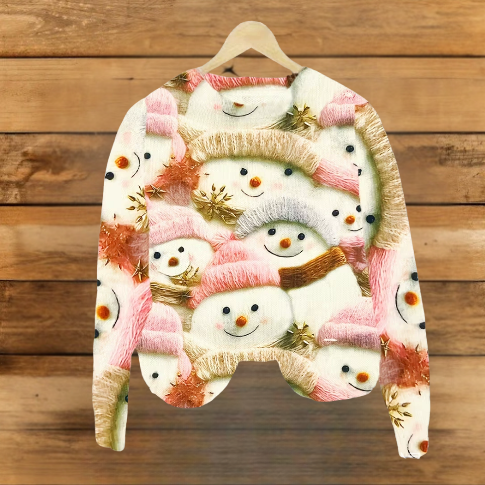 Women’s Ugly Christmas Sweater - Funny Cat Santa Sweatshirt