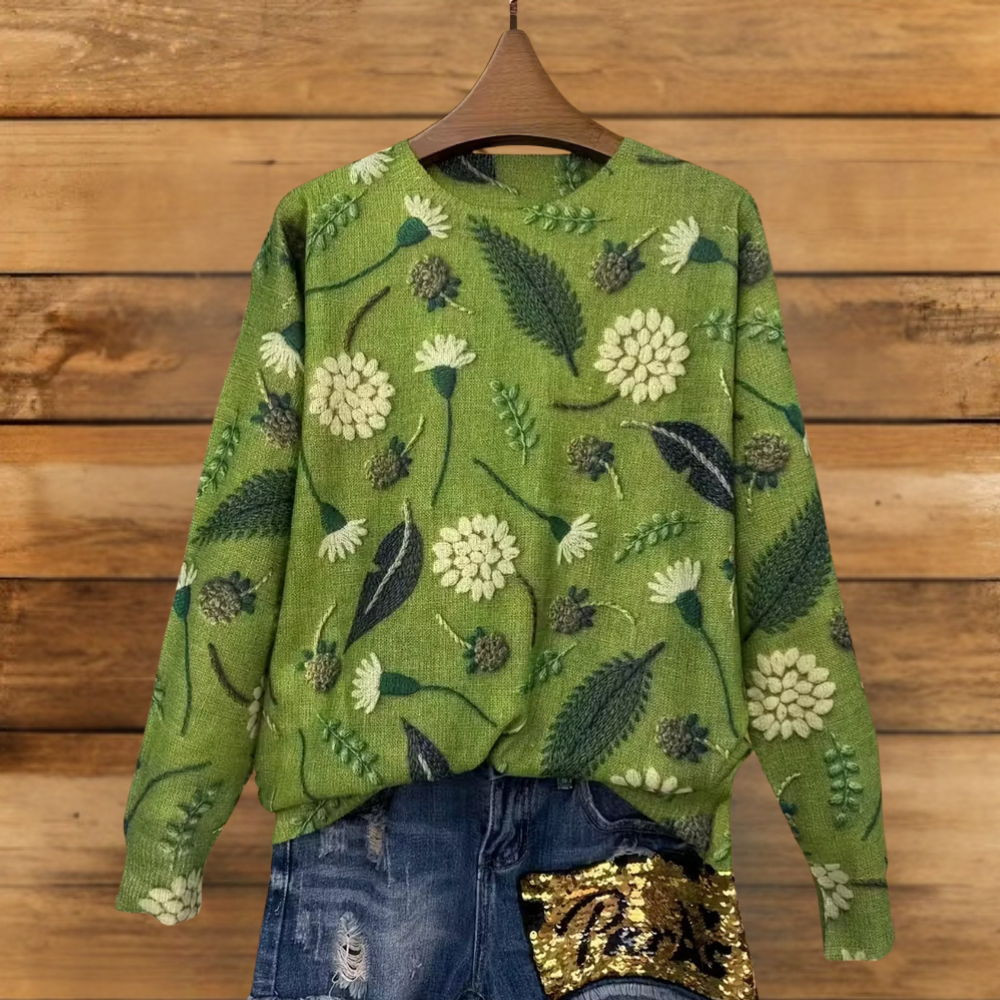 Women’s Ugly Christmas Sweater - Funny Cat Santa Sweatshirt