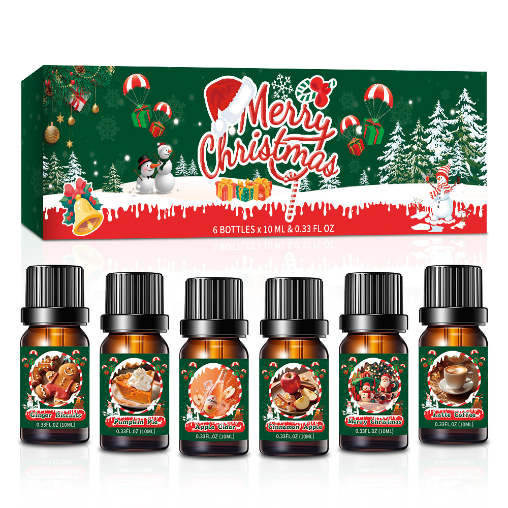 Christmas Essential Oil Gift Set Holiday Aromatherapy Box