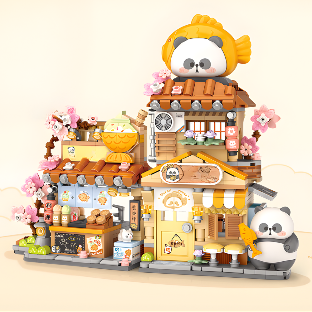 Christmas Gift Gingerbread House Toy Building Set LED Lights