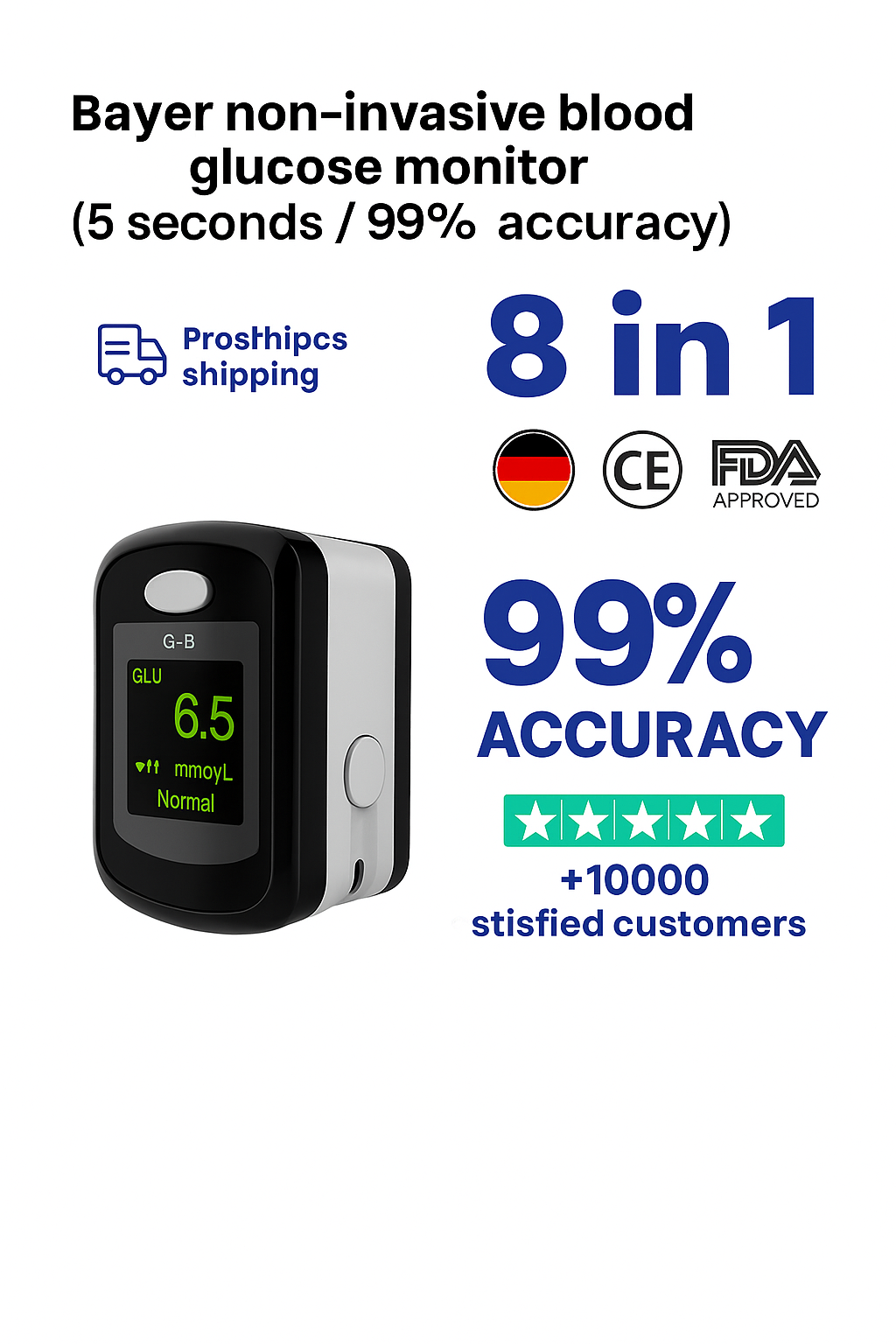 GlucoSnap™ - Check Your Blood Sugar Without the Pain (50% OFF)