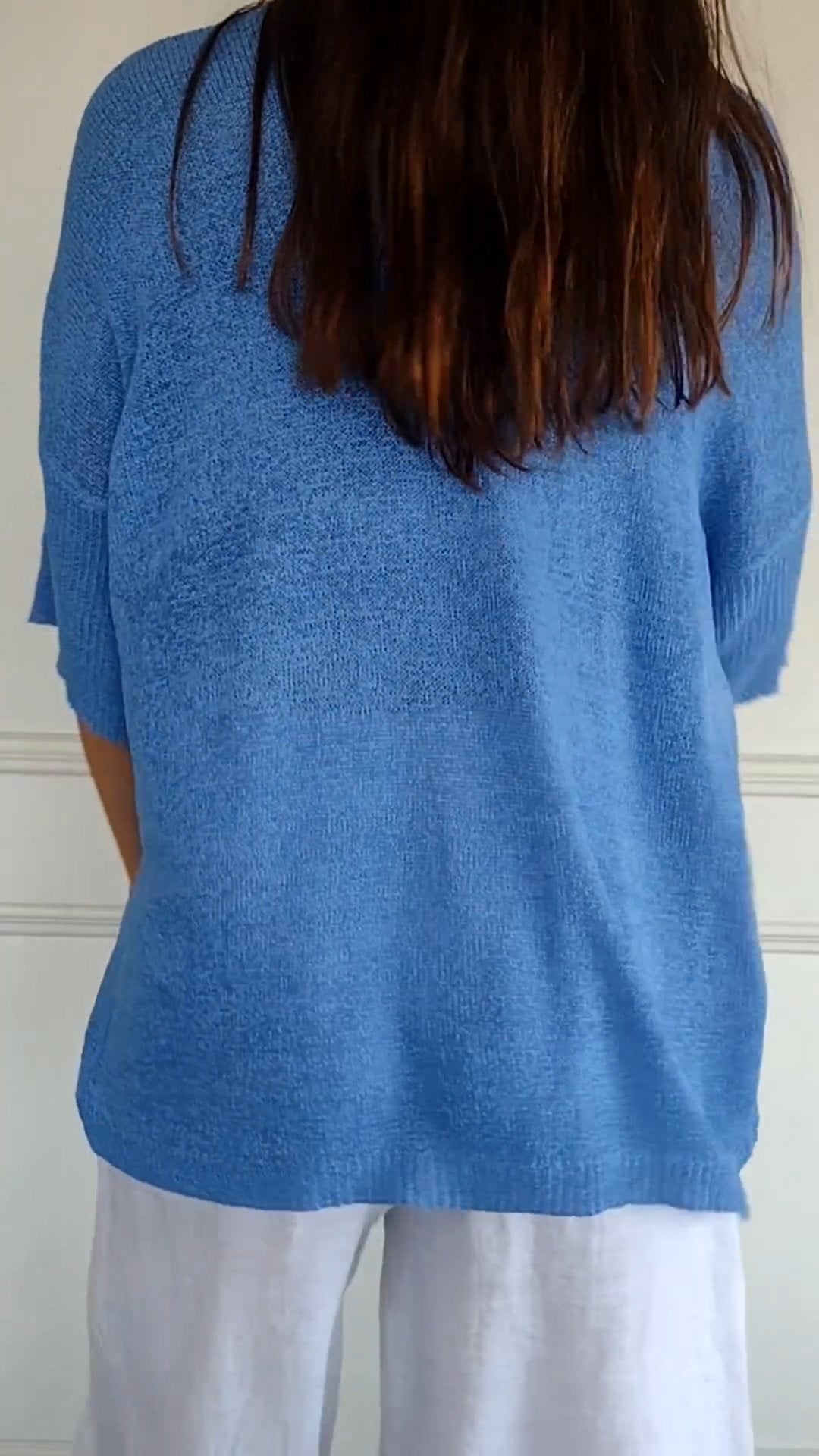 Fleura™ Women's Top - Stylish V-Neck Knitted Going Out Top