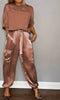 EMMY - STYLISH CASUAL SATIN SET