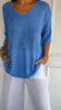 Fleura™ Women's Top - Stylish V-Neck Knitted Going Out Top