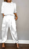 EMMY - STYLISH CASUAL SATIN SET