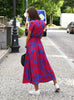 Long wrap dress with floral pattern - airy & stylish for the summer