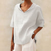 Tamara | V-neck Casual linen blouse