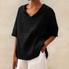 Tamara | V-neck Casual linen blouse