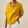 Tamara | V-neck Casual linen blouse