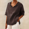 Tamara | V-neck Casual linen blouse