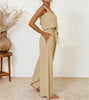Minimalist top and wide pants set for comfortable style