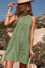 Sleeveless layered ladies dress