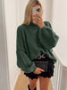 Oversized sweater with puffed sleeves - comfort and elegance