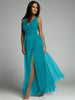 Stylish dress with a V-neck