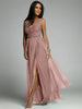 Stylish dress with a V-neck