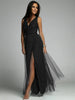 Stylish dress with a V-neck