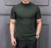 Sweater with a half -height collar