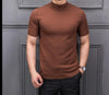 Sweater with a half -height collar